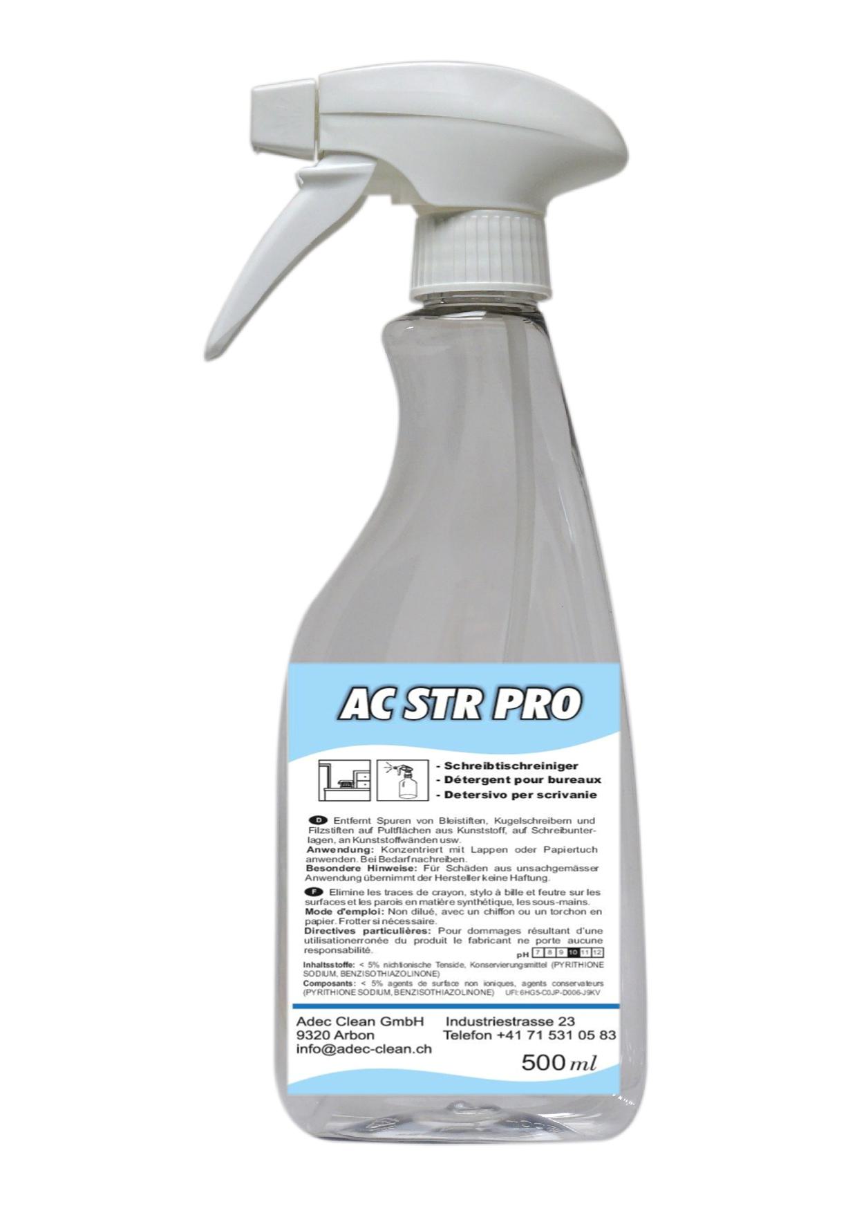 AC STR PRO | Schreibtischreiniger | Sprühflasche | 500 ml AC STR PRO | Schreibtischreiniger | Sprühflasche | 500 ml