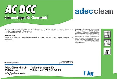 AC DCC | Crèmereiniger für Chromstahl | 1 Liter