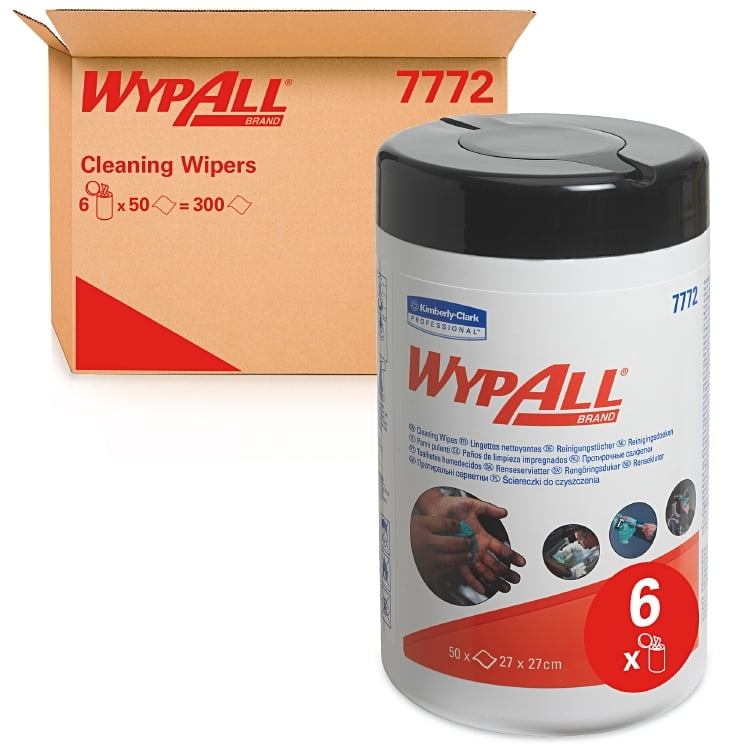 Wypall Reinigungstücher feucht | 27 x 27 cm | Box à 50 Tücher Wypall Reinigungstücher feucht | 27 x 27 cm | Box à 50 Tücher