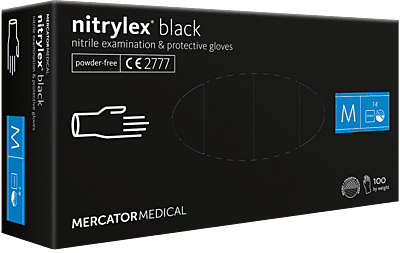 Einweghandschuhe Nitril | nitrylex® black | M