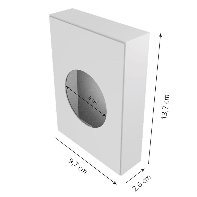 Hygienebeutelspender | Kunststoff | weiss | 97 × 137 mm