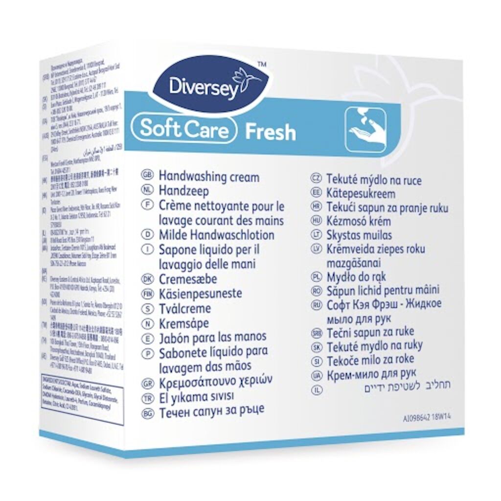 Diversey Handseife Soft Care Fresh H1 | 6 x 0.8 Liter Diversey Handseife Soft Care Fresh H1 | 6 x 0.8 Liter