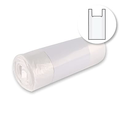 Mehrzweckbeutel mit Griff 50 l | HDPE | Rolle à 20 Säcke | transparent